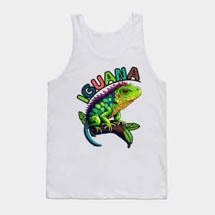 Animal Alphabet - I for Iguana Tank Top